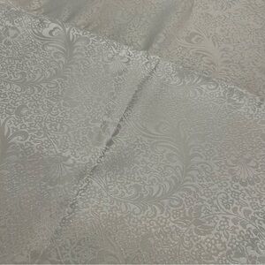White Fabric, Shimmery, Satin like, 2 yards